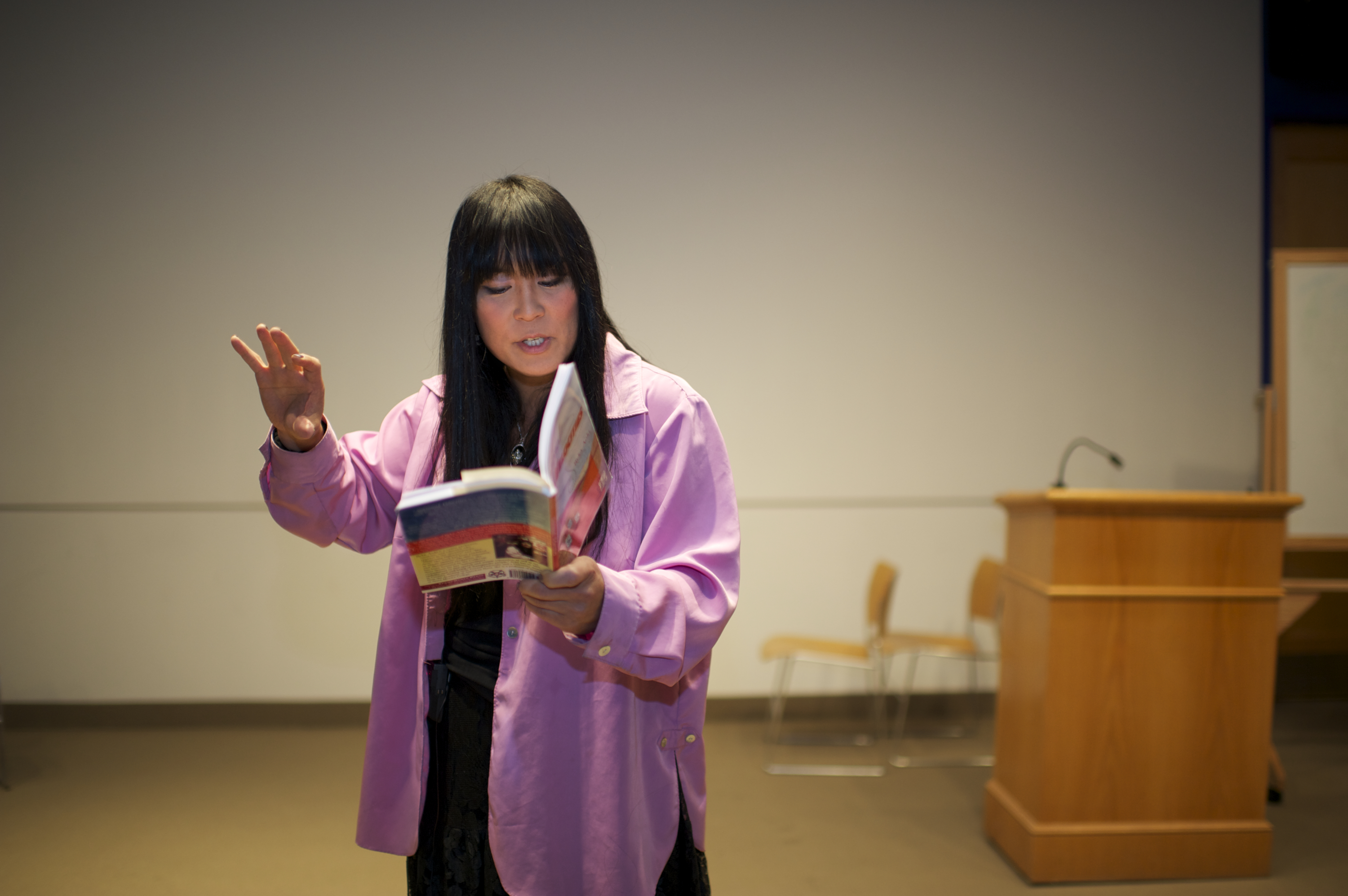 Author Ryka Aoki reading her work